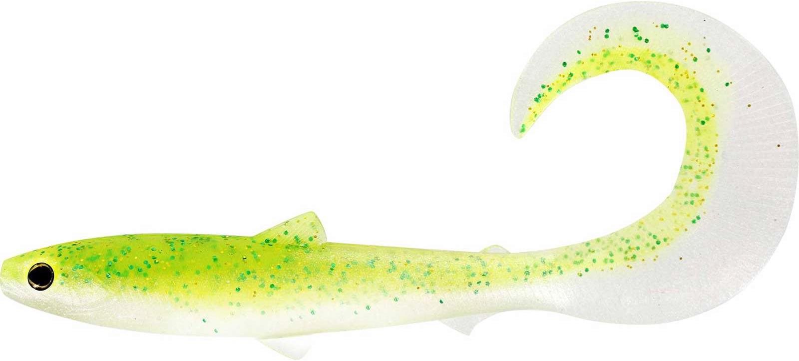 Westin BullTeez Curltail, 10 cm, 6 g, Sparkling Chartreuse, 2 ks