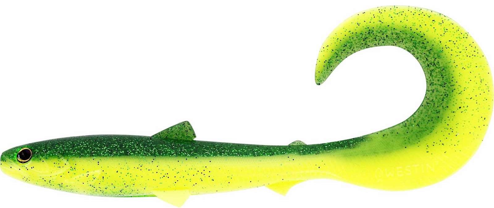 Westin BullTeez Curltail, 8 cm, 3 g, Fireflash, 3 ks