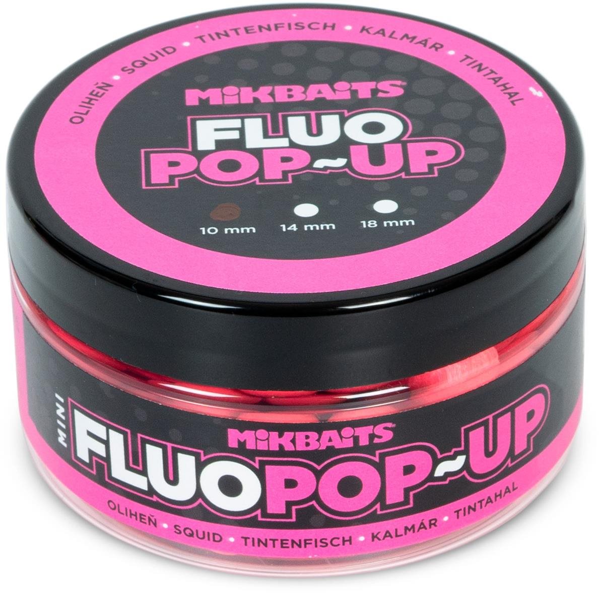 Mikbaits Mini Plovoucí fluo boilies Oliheň 100 ml 10 mm