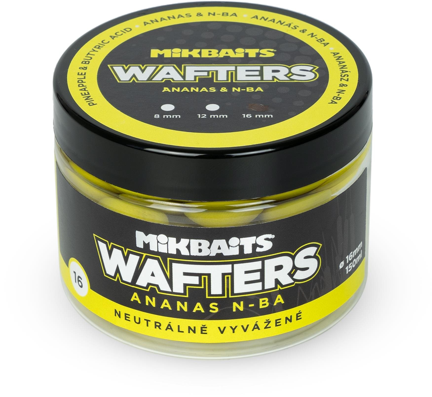 Mikbaits Wafters neutrálně vyvážené Ananas N-BA 150 ml 16 mm