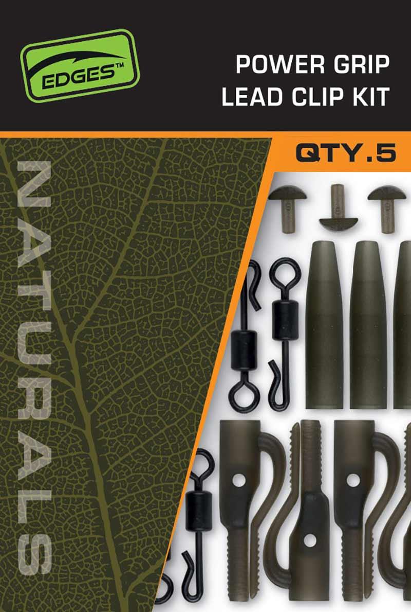 FOX Převlek Edges Naturals Power Grip Lead clip Kit 5 ks