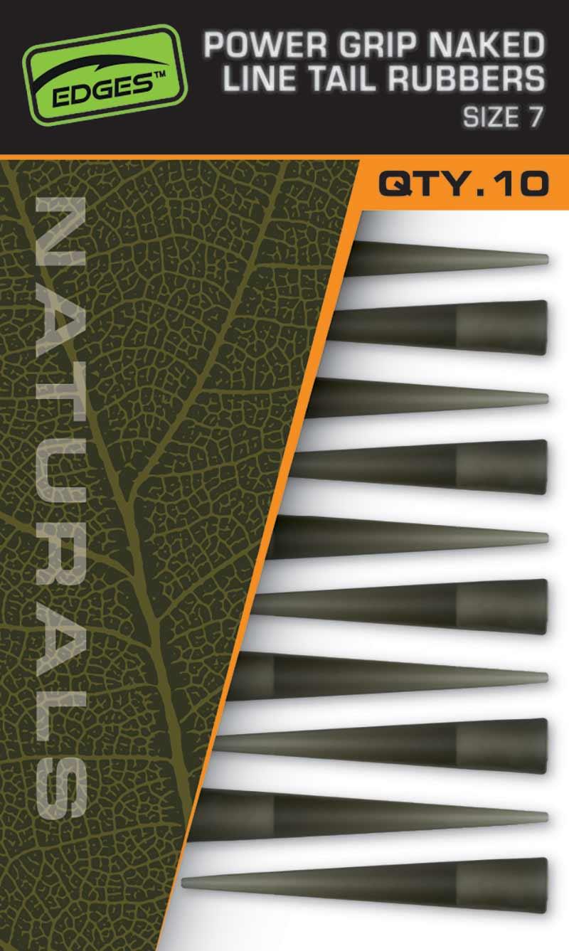 FOX Převlek Edges Naturals Power Grip Naked Line Tail Rubbers Velikost 7 10 ks