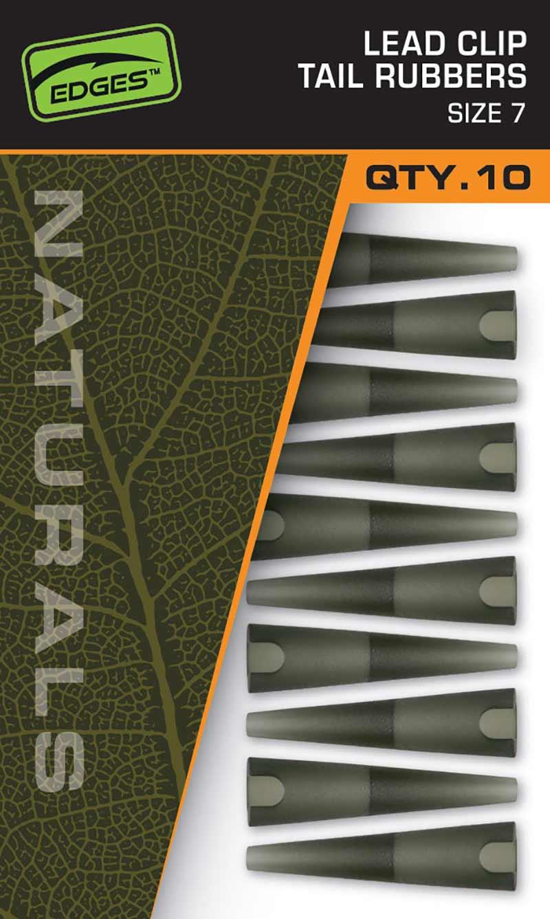 FOX Převlek Naturals Lead Clips Tail Rubbers Velikost 7 10 ks