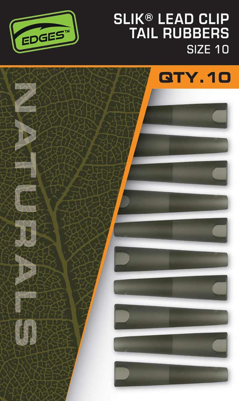 FOX Převlek Naturals Slik Lead Clip Tail Rubber Velikost 10 10 ks