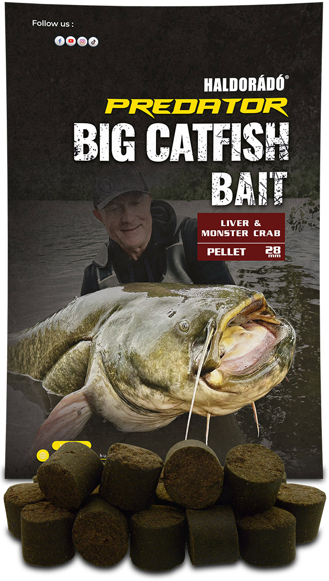 Haldorádó Pelety Catfish Bait Pellet 1 kg 28 mm Liver/Monster Crab