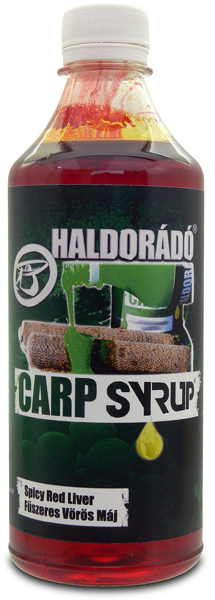 Haldorádó Booster Carp Syrup Pikantní červená játra, 500 ml