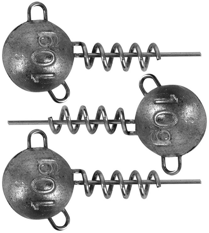 FOX Rage Corkscrew Round Jig Heads 5 g, 3 ks