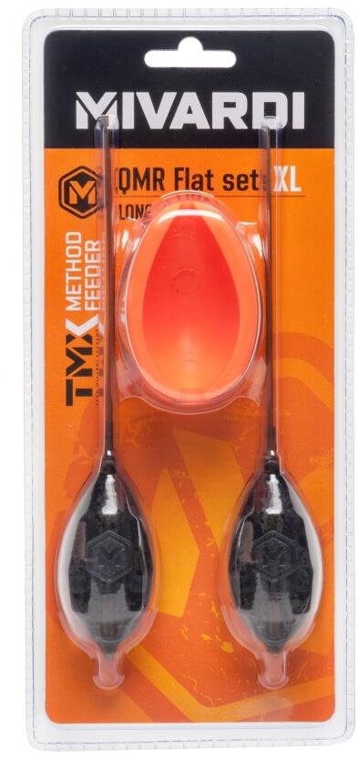 Mivardi sada krmítek Method Feeder set QMR Flat Long XL (50 g + 60 g + mould)