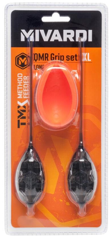 Mivardi sada krmítek Method Feeder set QMR Grip Long XL (50 g + 60 g + mould)