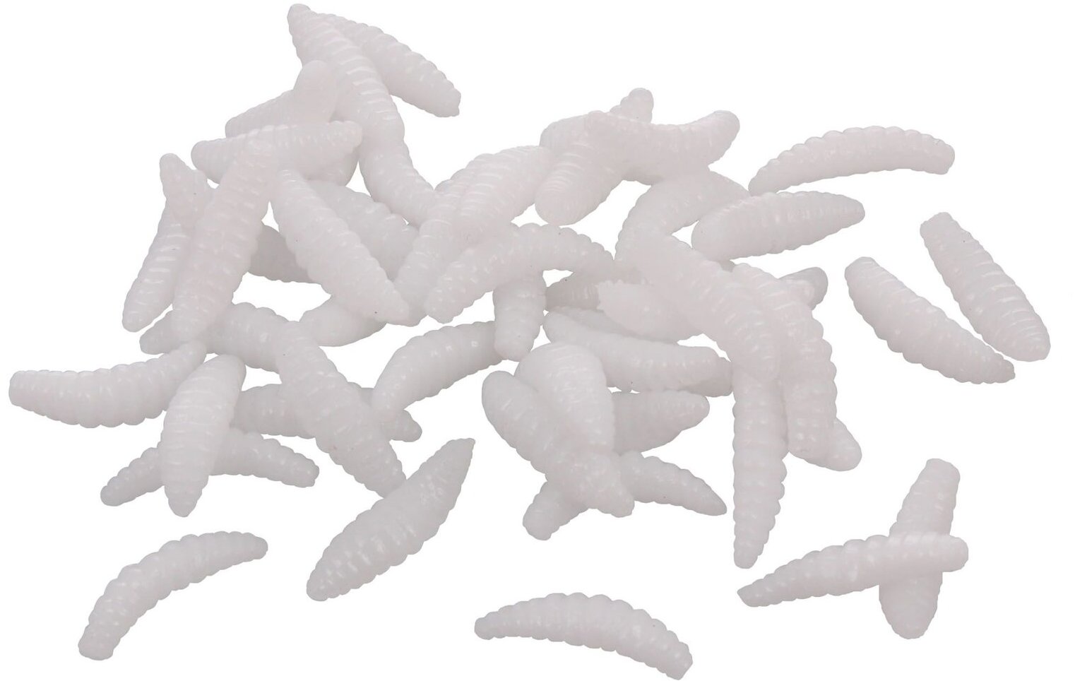 Merco Bait Soft Worms umělí červi bílí, 20 × 50 ks
