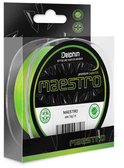 Delphin Maestro Fluo zelená 150 m, 0,15mm