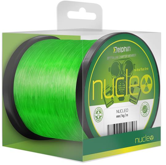 Delphin Nucleo Fluo zelený 600 m, 0,25 mm