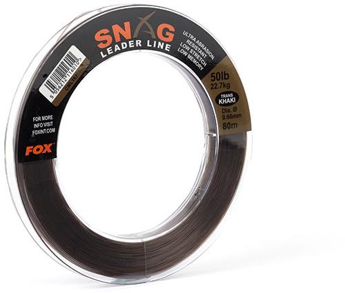 Fox Snag Leader Trans Khaki 80 m, 0,66 mm, 50 lb