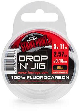 FOX Strike Point Drop N Jig Fluro 40 m 0,22 mm 7,79 lb