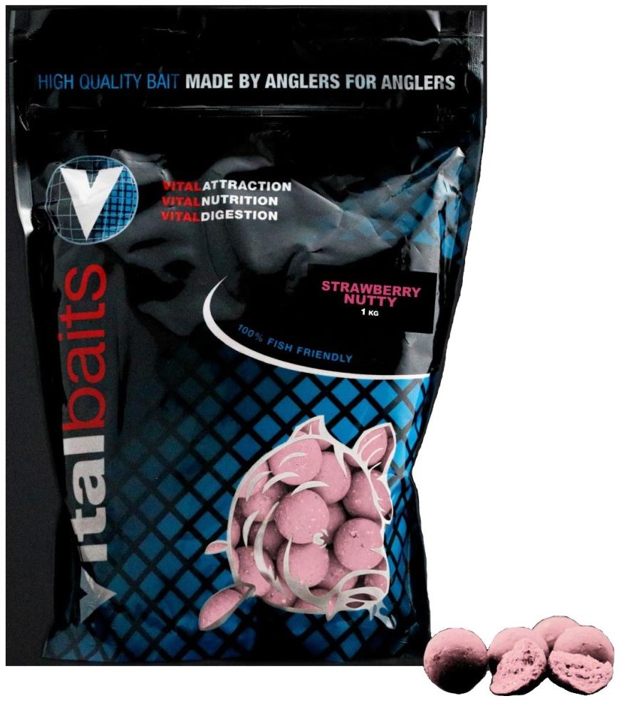 Vitalbaits Strawberry Nutty, 1 kg, 18mm