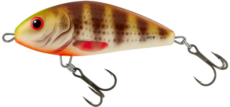 Salmo Fatso Floating 12 cm, Spotted Brown Perch