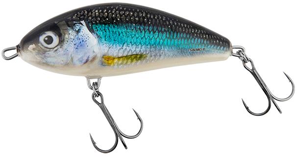 Salmo Fatso Floating 12 cm, Spotted Holo Smelt
