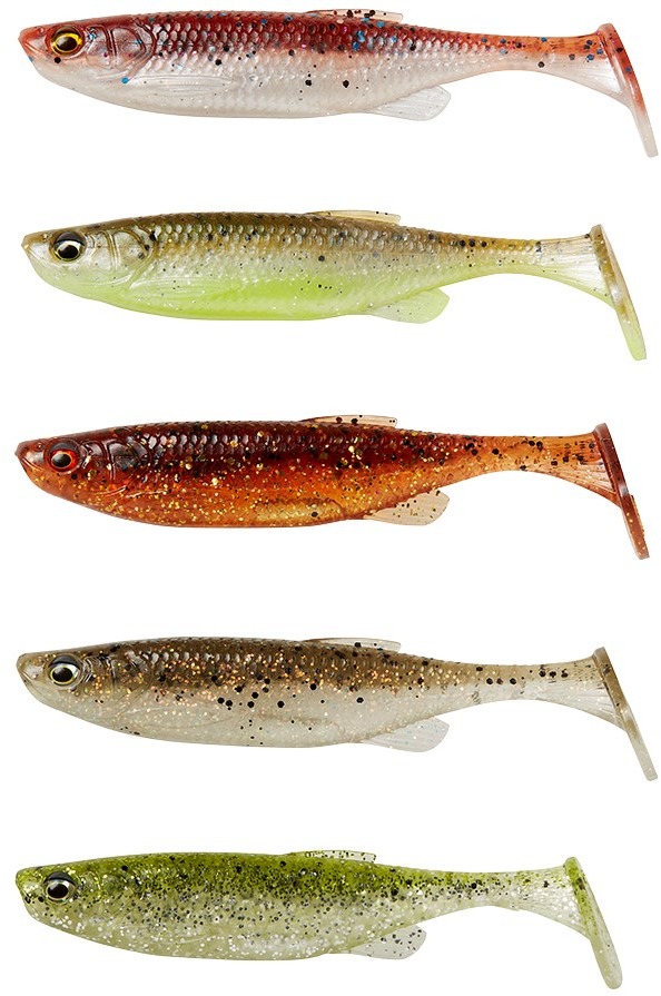 Savage Gear Fat Minnow T-Tail 9 cm, 7 g, Dark Water Mix, 5 ks