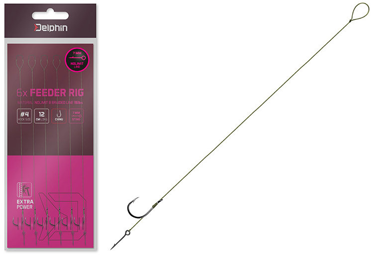Delphin Návazec NOLIMIT Sting BARB 8 cm 15 lbs Velikost 4 Sting 7 mm 6 ks