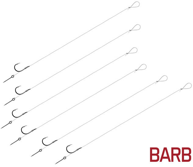 Delphin Návazec FLR Sting BARB 8 cm 0,22 mm Velikost 8 Sting 7 mm 6 ks