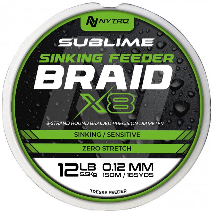 Nytro Sublime X8 Sinking Feeder Braid 150 m 0,08 mm 4,1 kg