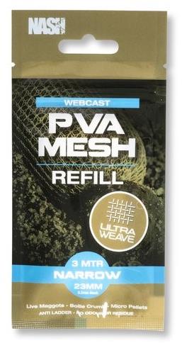 Nash PVA punčocha Webcast Ultra Weave PVA Refill Narrow 23 mm × 3 m