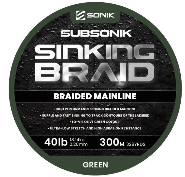 Sonik Subsonik Sinking Braid 300m 0,20mm 40lb