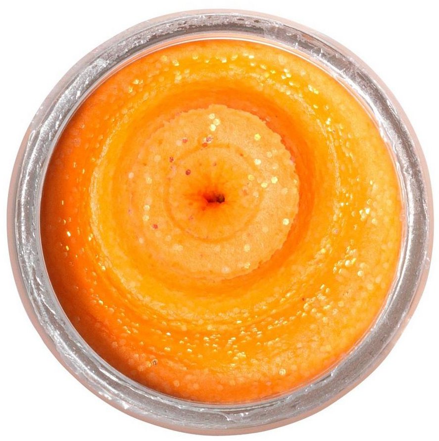 Berkley Těsto Powerbait Natural Glitter Trout Dough Cheese Fluo Orange 50 g