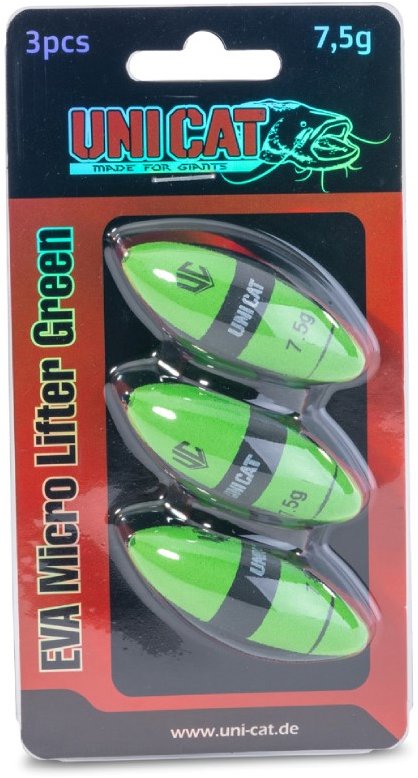 Uni Cat Podvodní splávek EVA Micro Lifter Green 3,5 g 3 ks