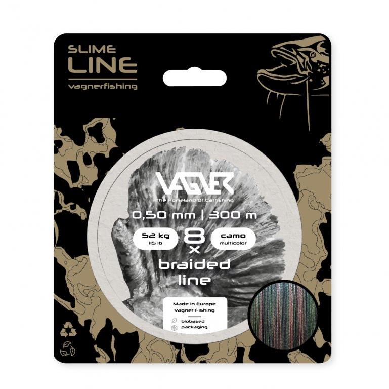 Vagner Braided Line Camo Multicolor 300m 0,50mm 52kg