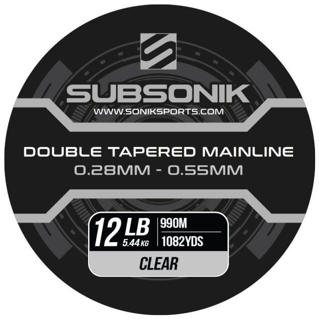 Sonik Subsonik Double Tapered Main Line Clear 990 m 0,28-0,55 mm 12 lb