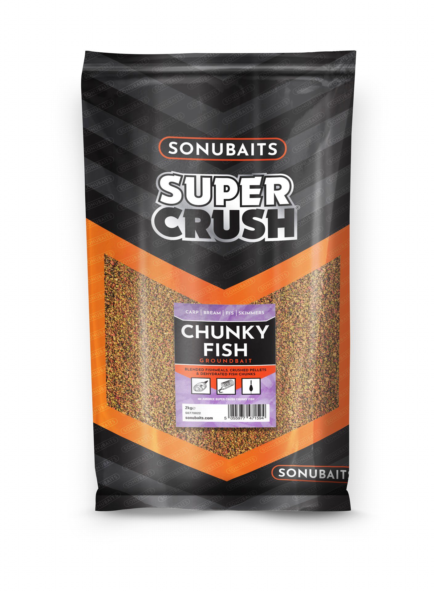 Sonubaits Vnadící směs Supercrush Chunky Fish 2 kg