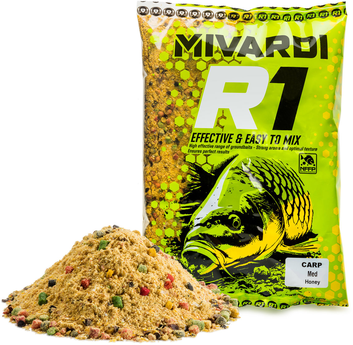 Mivardi Vnadící směs R1 CARP 1,4 kg Med