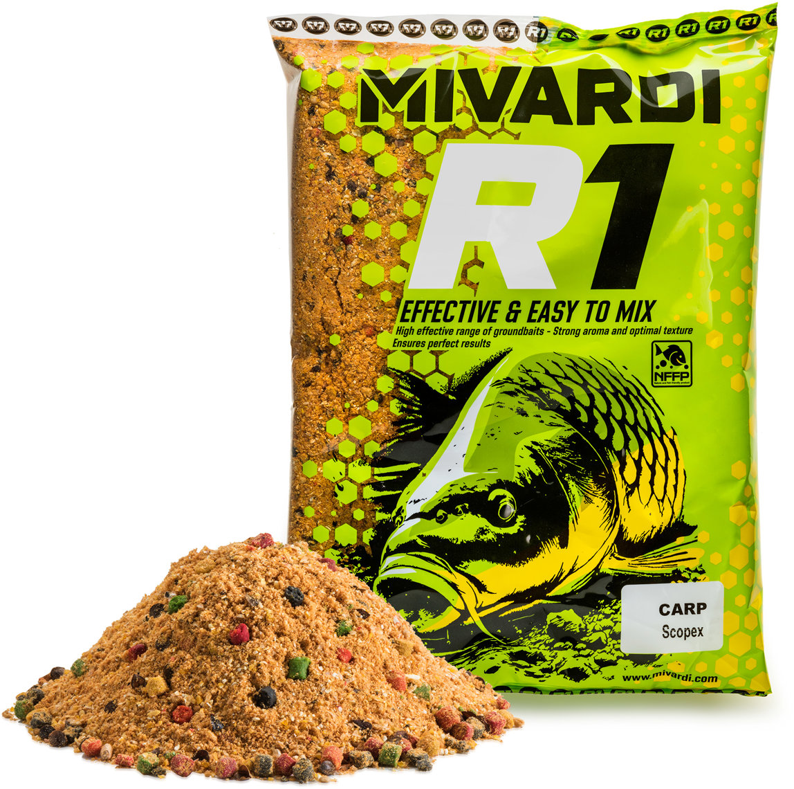 Mivardi Vnadící směs R1 CARP 1,4 kg Scopex