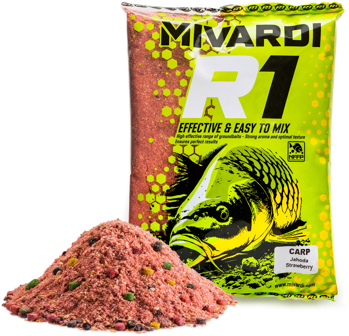 Mivardi Vnadící směs R1 CARP 1,4 kg Jahoda