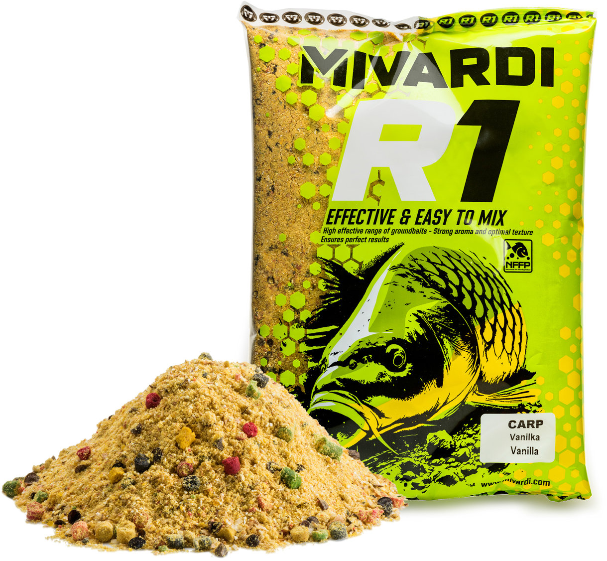 Mivardi Vnadící směs R1 CARP 1,4 kg Vanilka