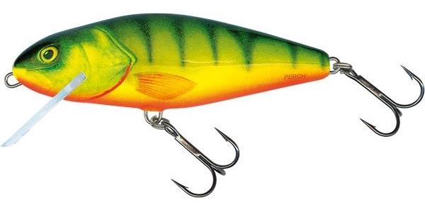 Salmo Wobler Perch Floating 8 cm, 12 g Hot Perch