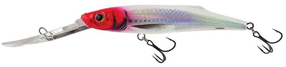 Salmo Wobler Freediver SDR 9 cm, 11 g Holographic Red Head