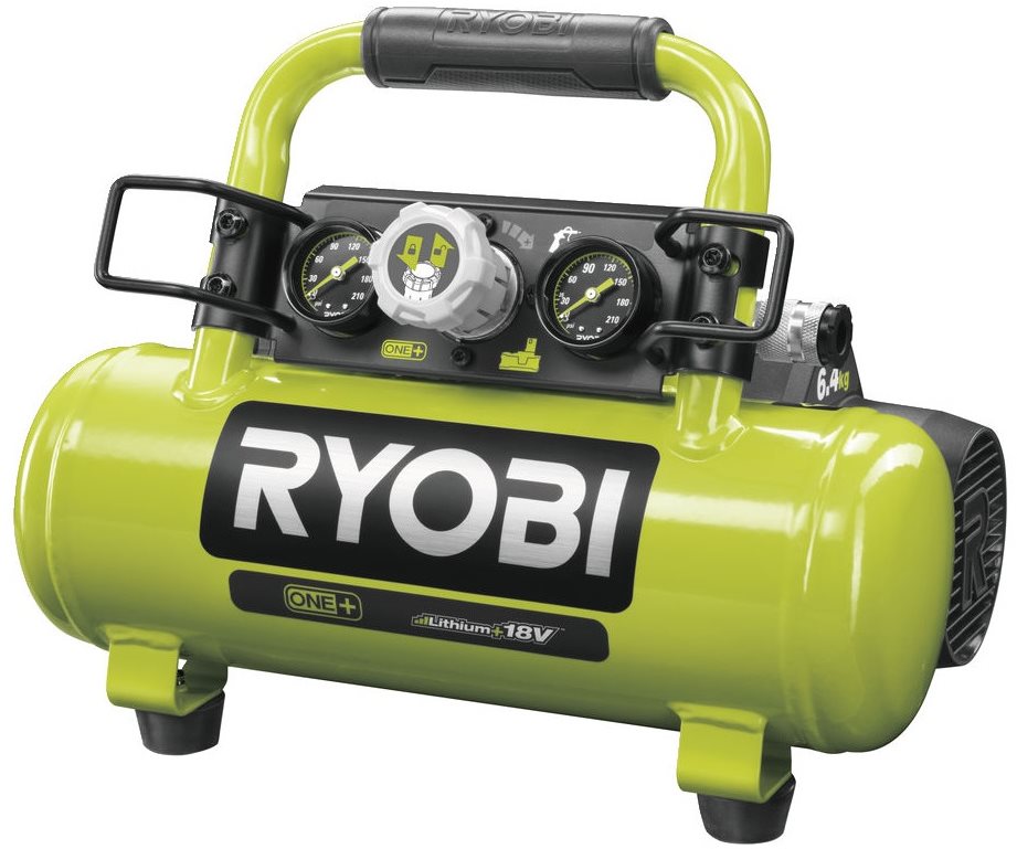 RYOBI Kompresor se vzdušníkem 3,8l, bezolejový AKU R18AC-0