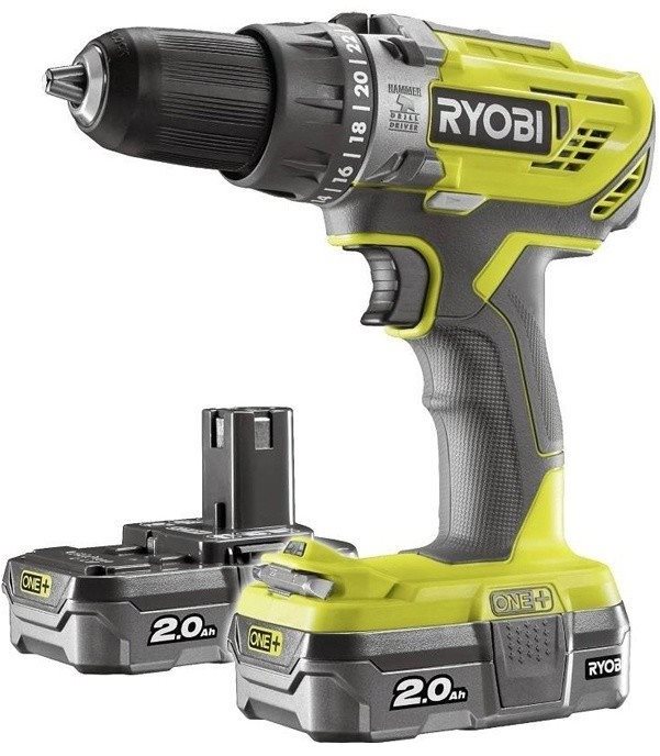 RYOBI Vrtačka AKU R18PD3-220S (2x2 Ah)