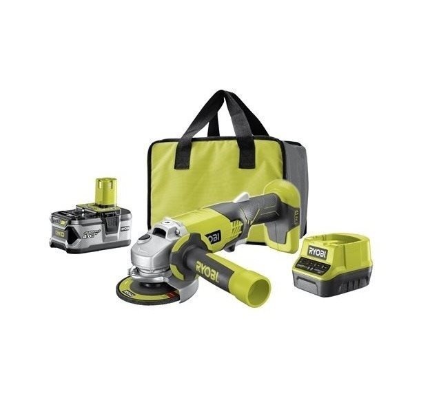RYOBI Úhlová bruska AKU 115 mm R18AG-140S (1x4 Ah)