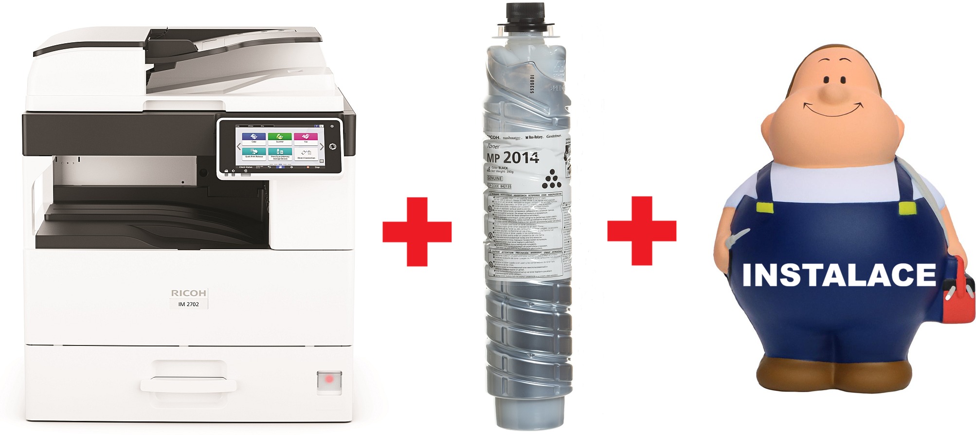 Ricoh IM 2702 + toner MP-2014 + instalace