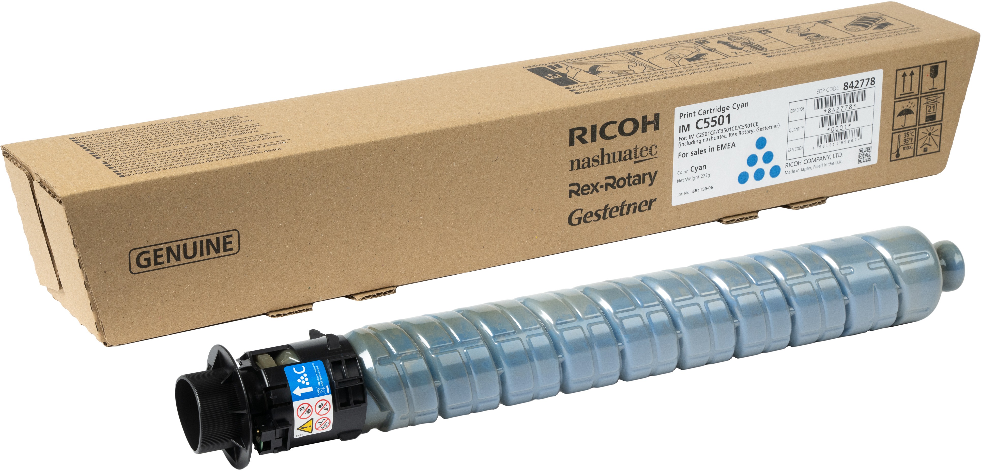 Ricoh IM C5501 azurový