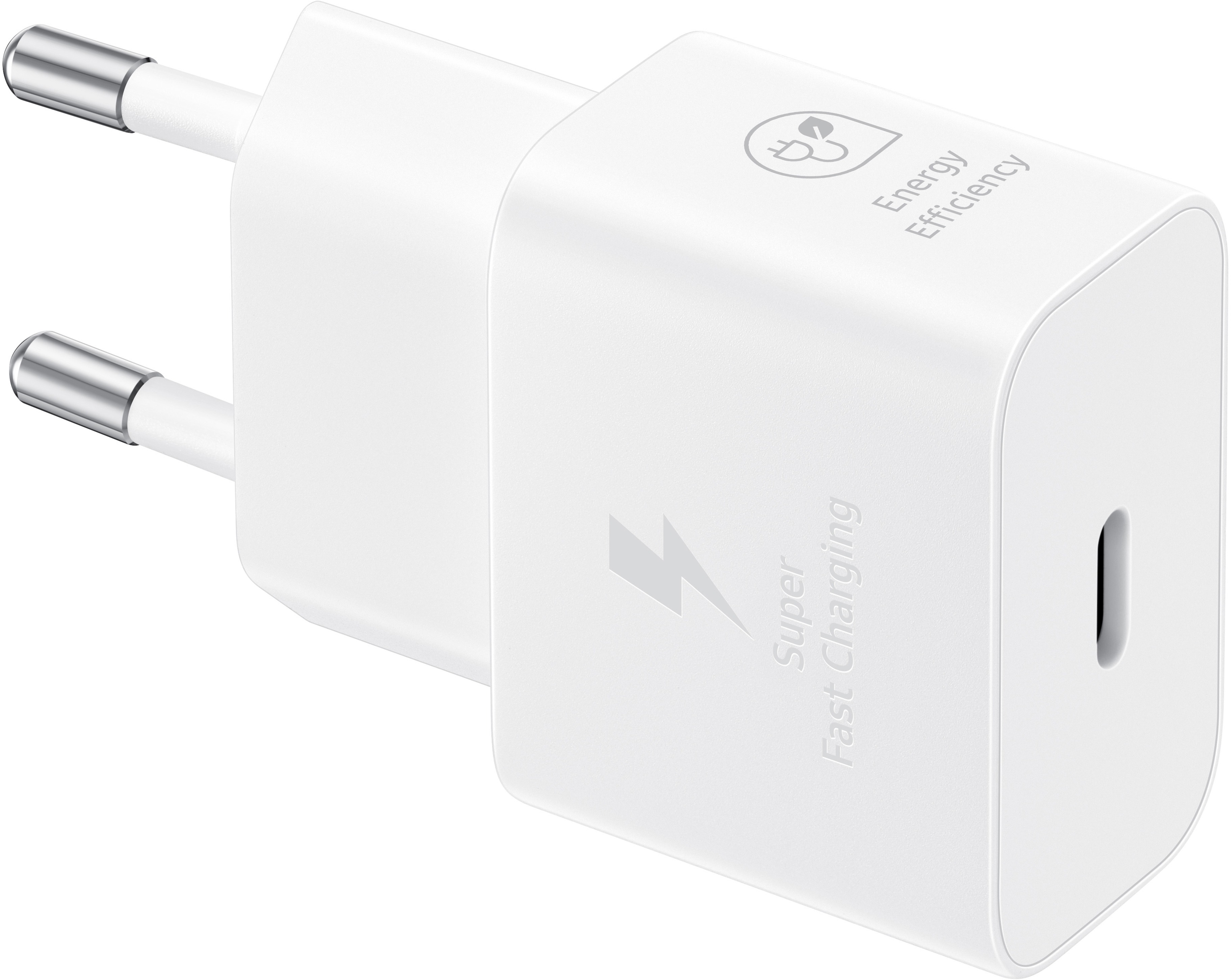 Samsung nabíjecí adaptér USB-C  bílý bez kabelu v balení