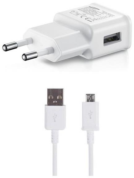 Samsung cestovní nabíječka 15W + microUSB datový kabel White