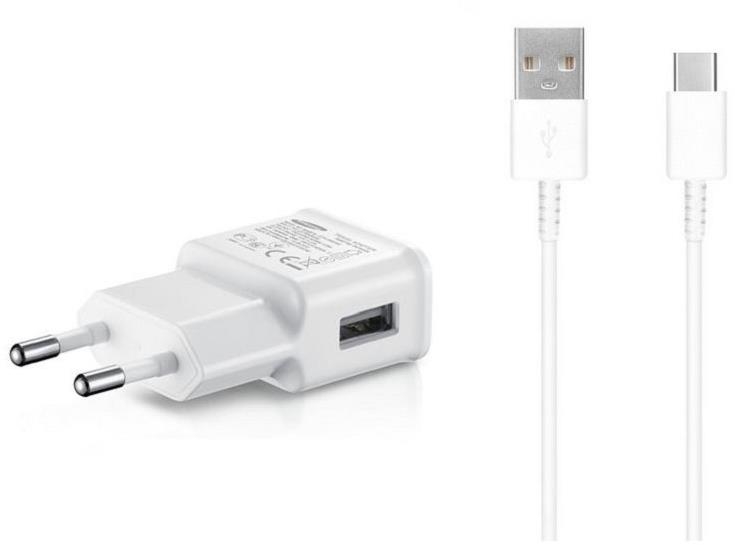 Samsung cestovní nabíječka 15W + USB-C datový kabel White