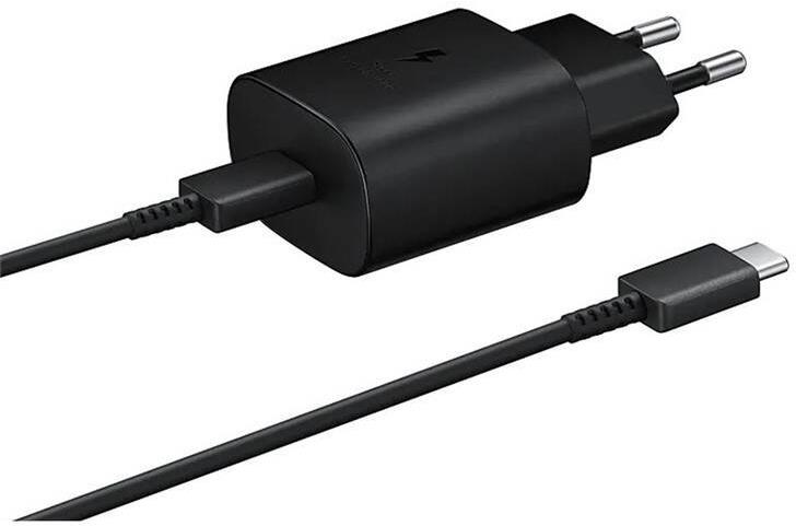 Samsung cestovní nabíječka 25W + USB-C/USB-C datový kabel Black