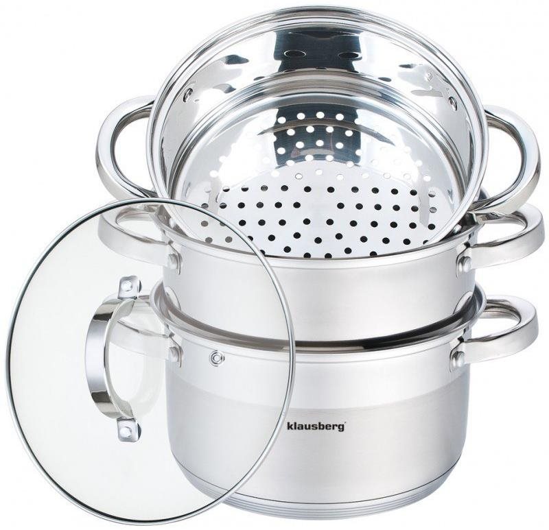 Parní hrnec 4 ks 22 cm Kb-7142
