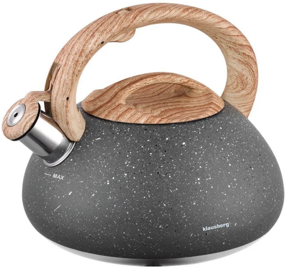 Konvice s píšťalkou 2,7 l Kb-7250 Granit Wood