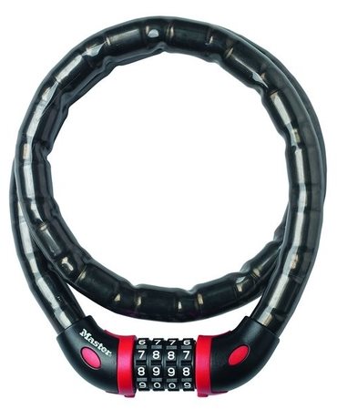 MasterLock 8226EURDPRO Panceřované kombinační lanko na kolo - 1m